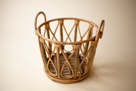 Bamboo Handled Basket